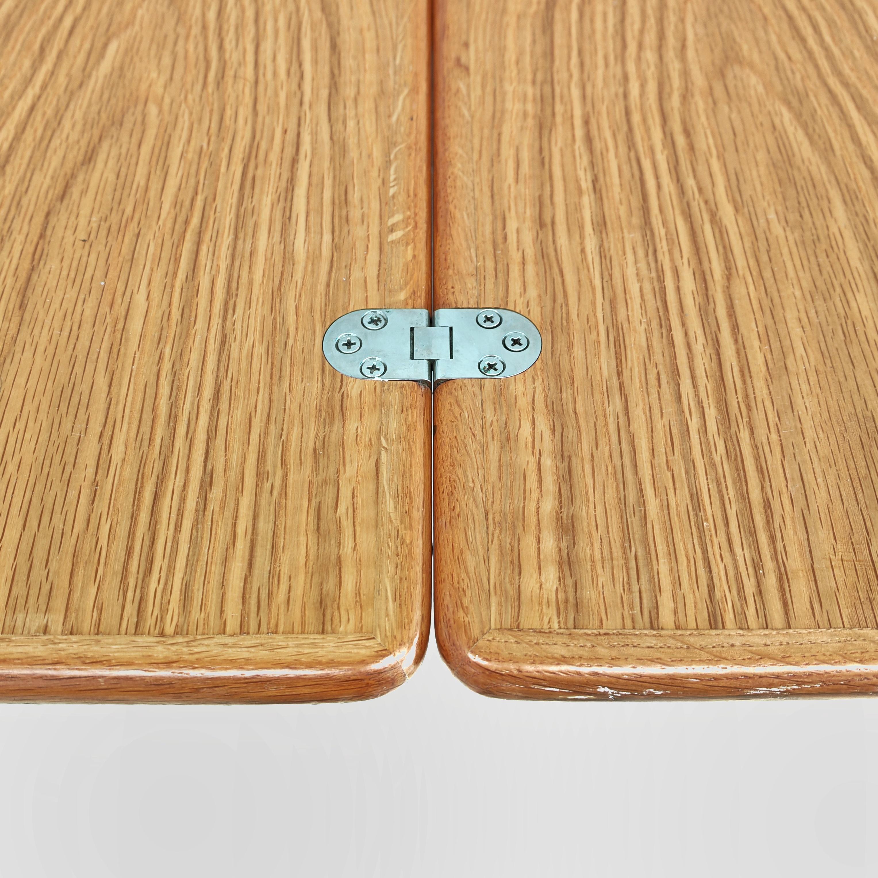 Nibay extendable table in oak by Tobia & Afra Scarpa for Gavina, 1960s For Sale 12
