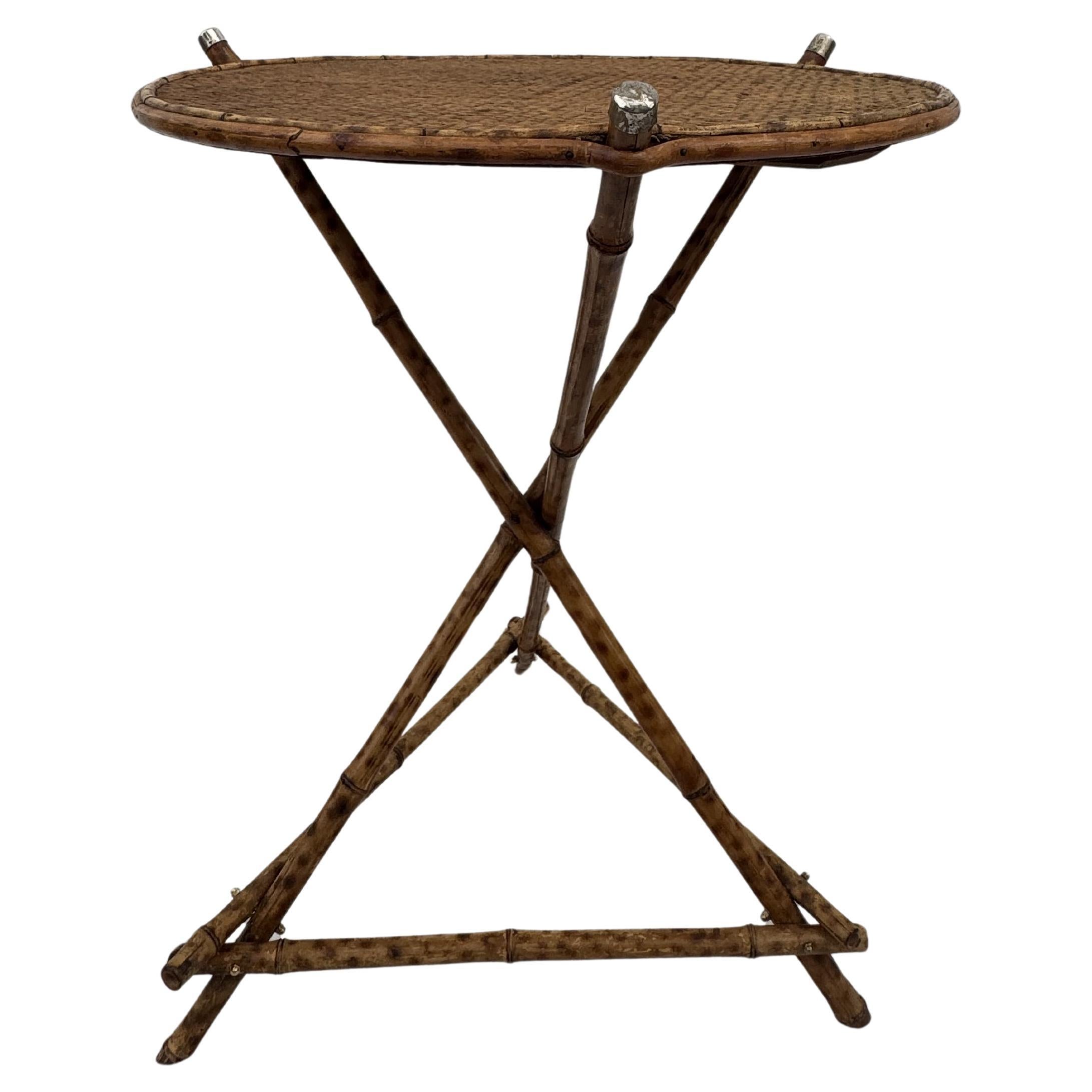 Tavolo in Bambù e Midollino, Anni '50