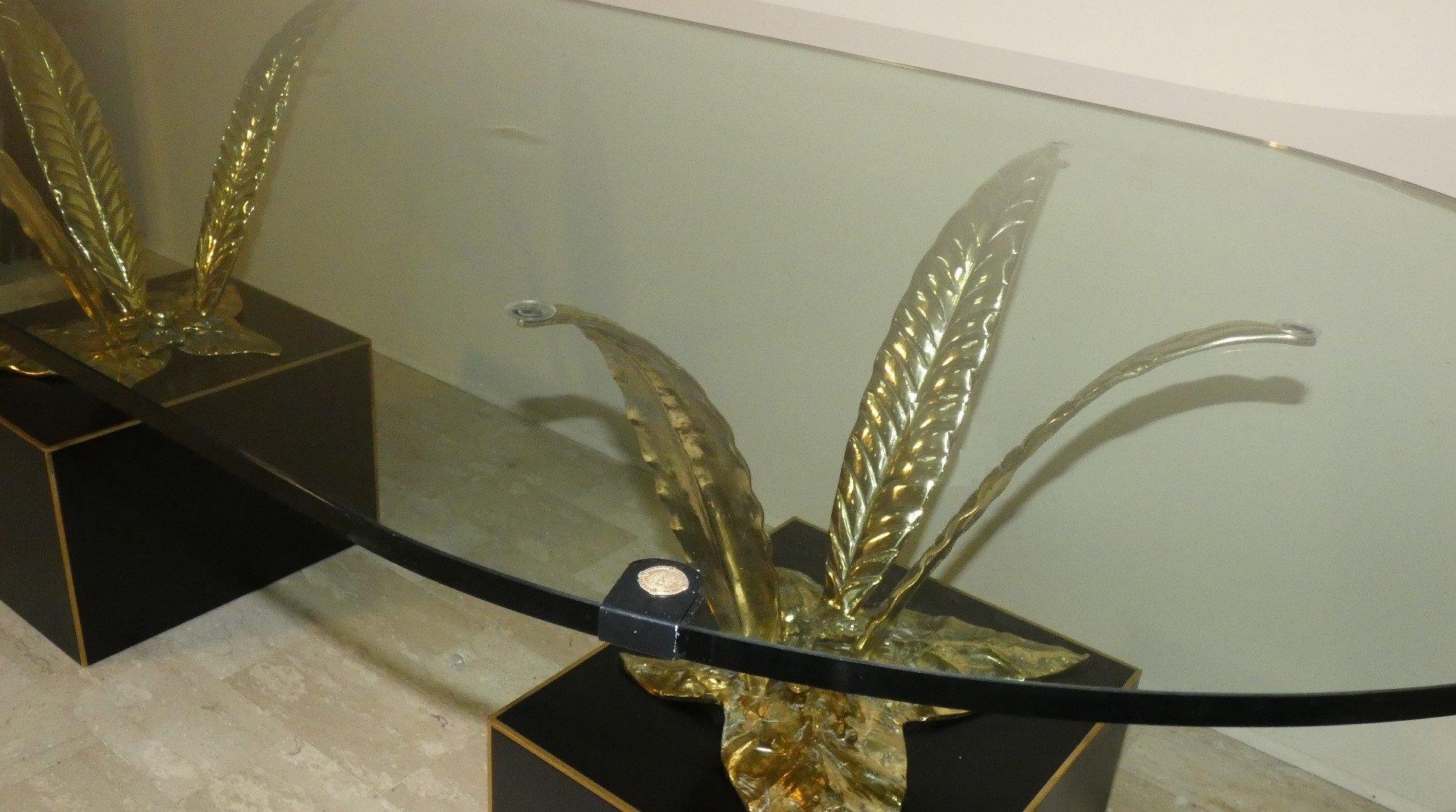 Table en bronze, laiton et cristal par Gianni Versace pour Versace Home en vente 4