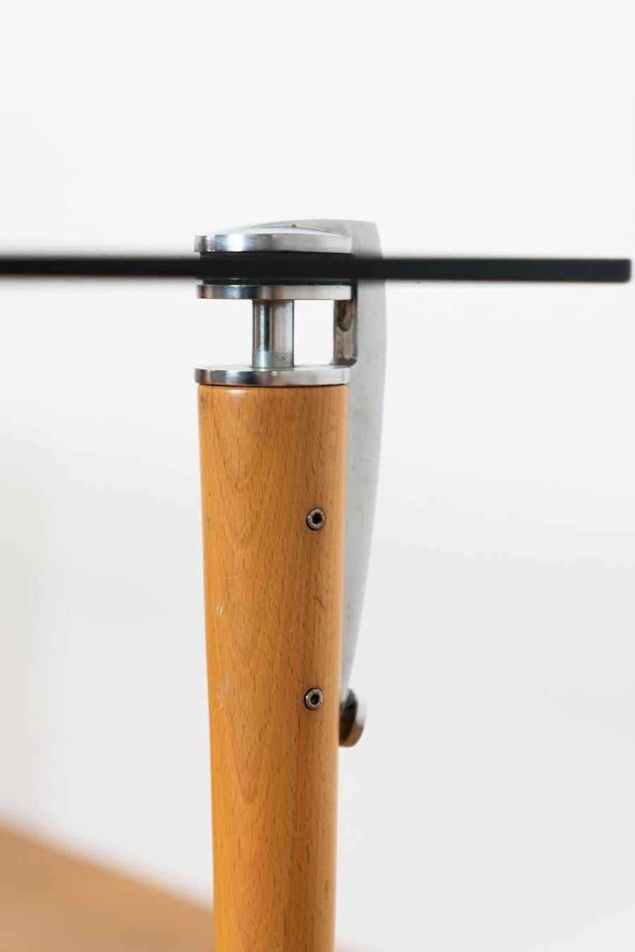 Italian Magis crystal table, removable legs 1990