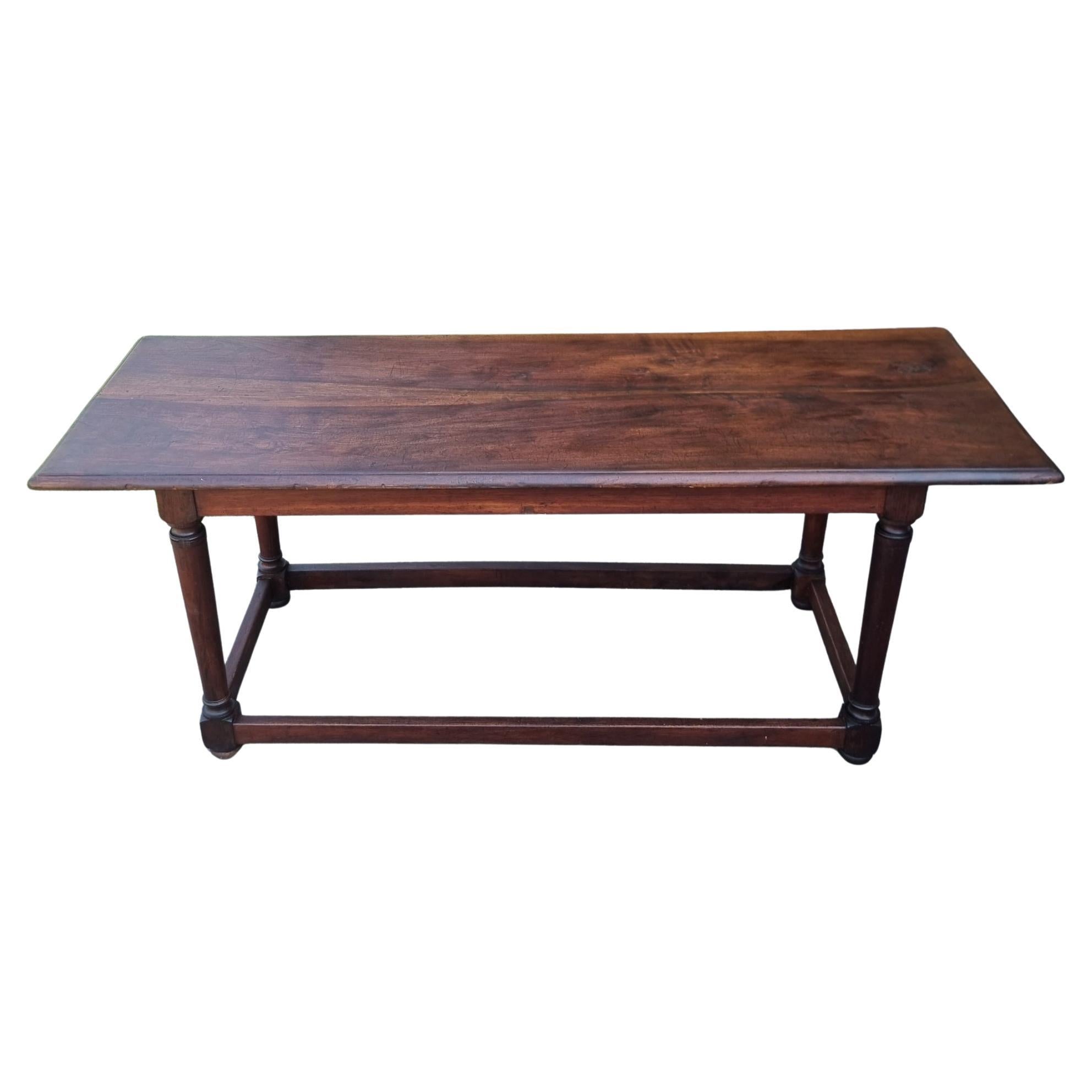 Direttorio walnut table late 1700s Lombard