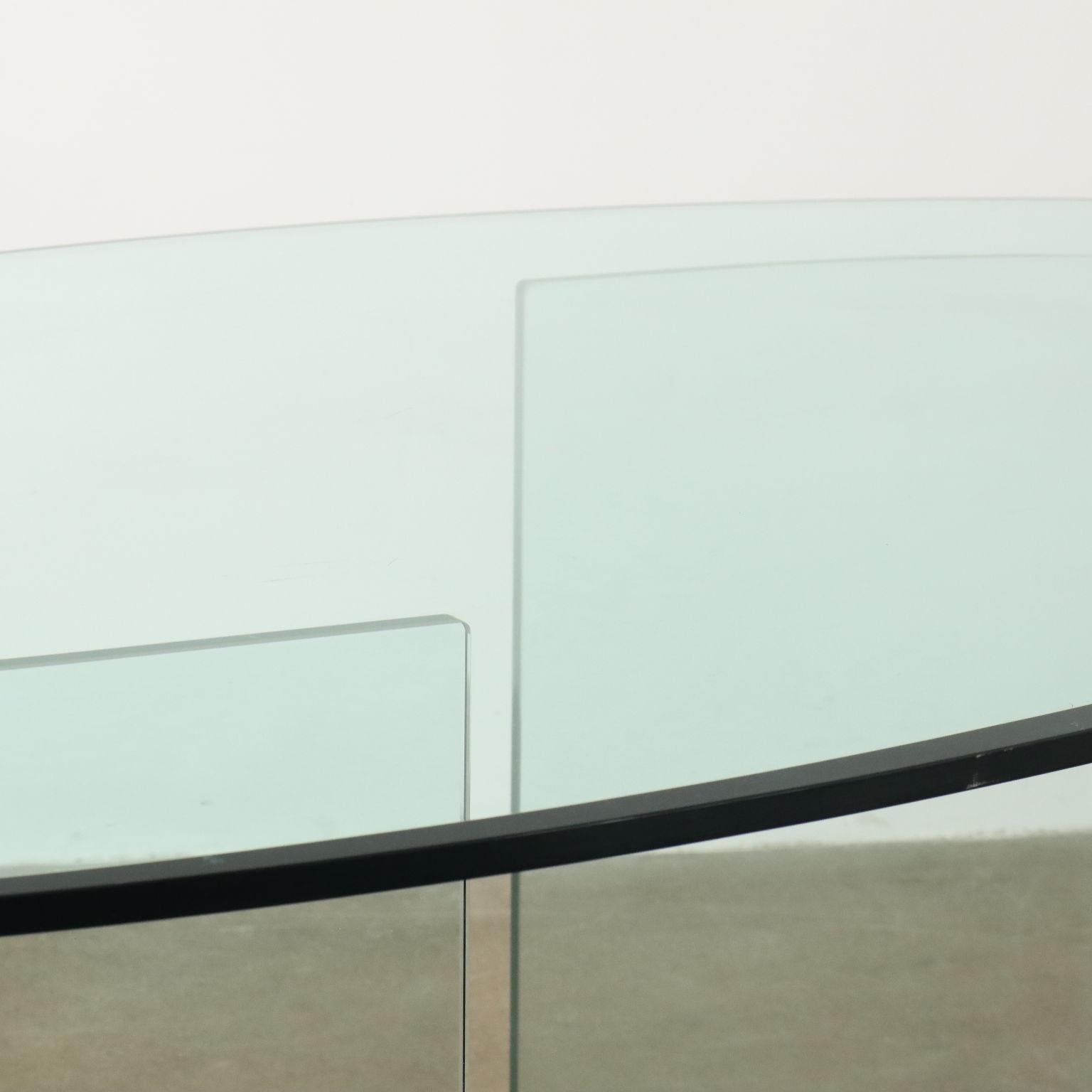 Fiam 80s Oval Glass Table 1
