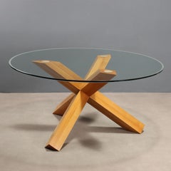 Tavolo La Rotonda di Mario Bellini per Cassina Anni 80