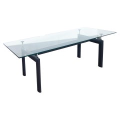 Tavolo LC6 "Tube d'Avion" design Le Corbusier per Cassina. Italia, anni '70