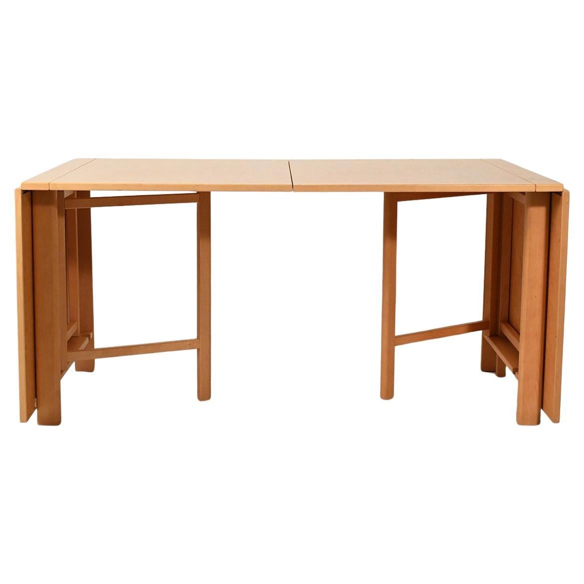 Tavolo "Maria Flap" di Bruno Mathsson in betulla