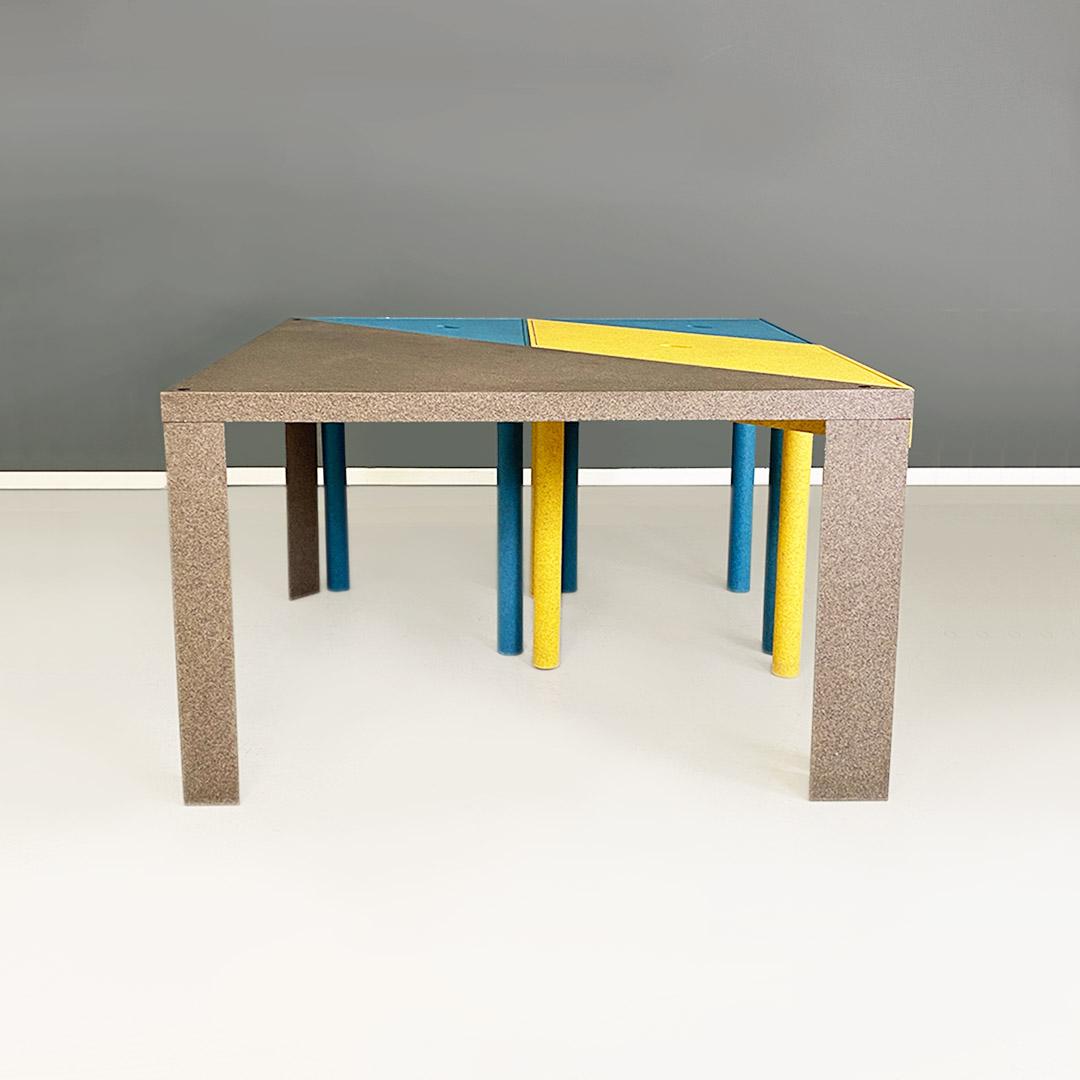 Late 20th Century Italian Tangram modular table by Massimo Morozzi for Cassina, ca. 1990. For Sale