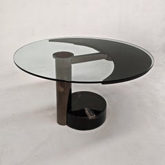 Table ronde à rallonges « Moon », style postmoderne, M Mazzer pour Zanette