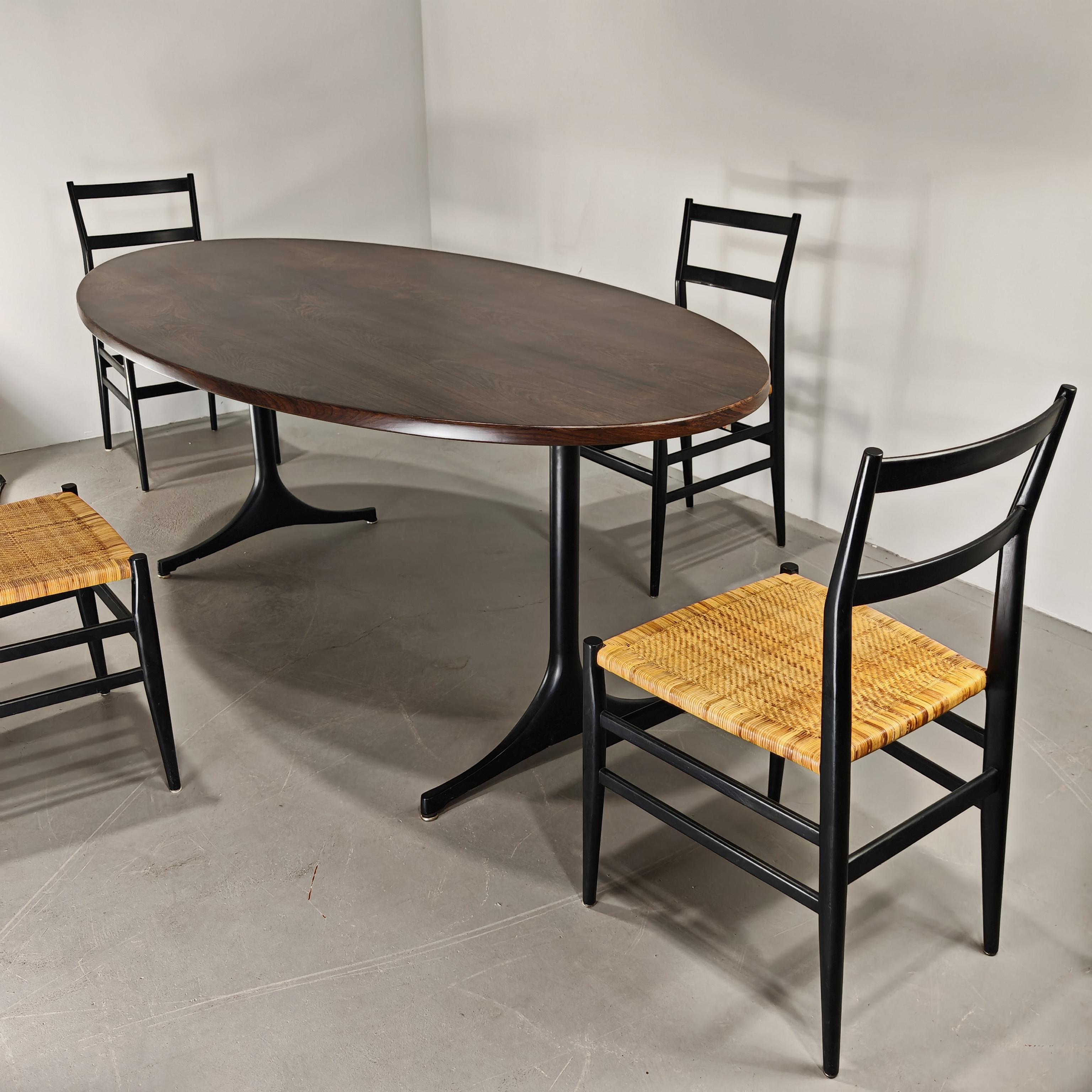 Table à plateau en bois et base en métal par George Nelson pour Herman Miller 1960s en vente 4
