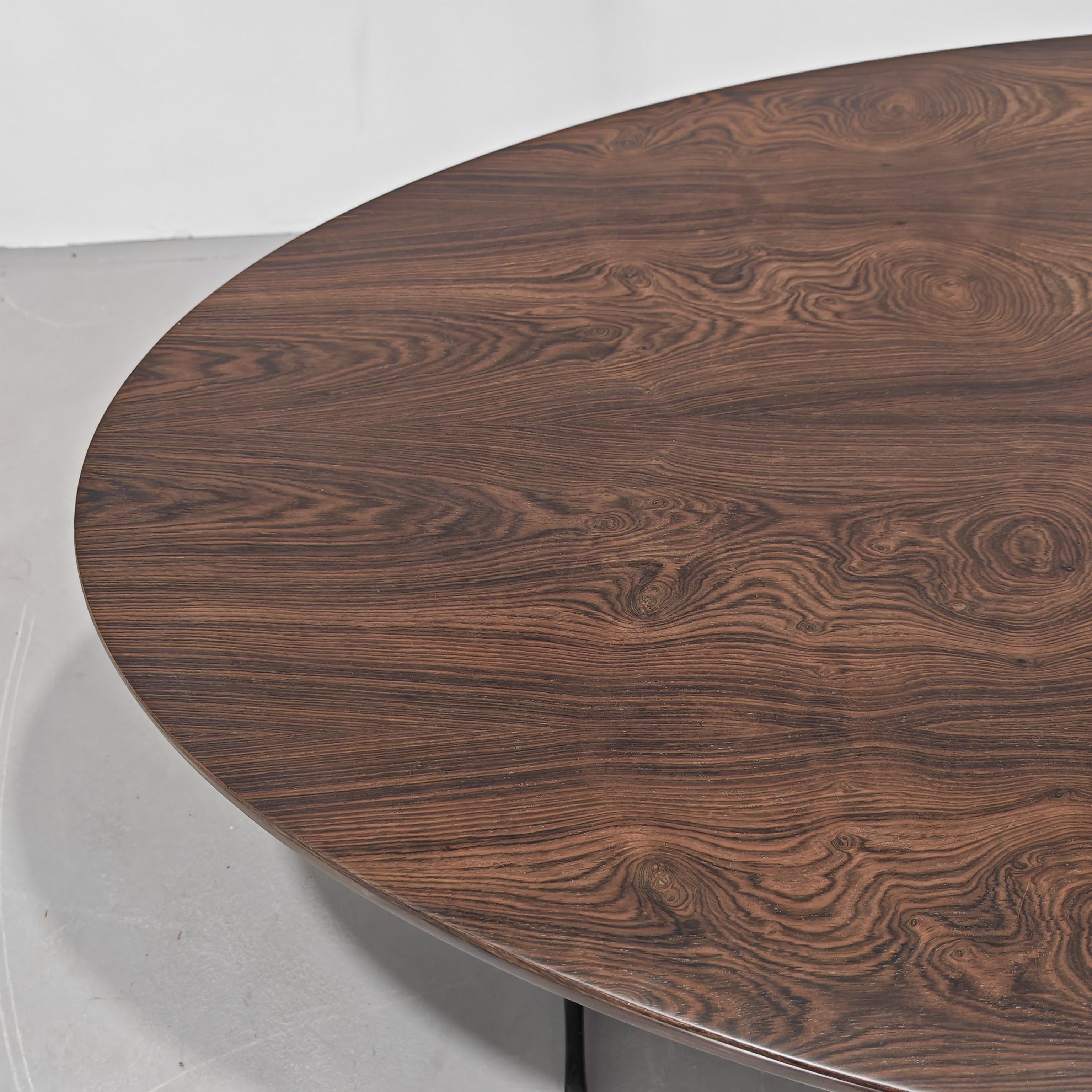 Italian Table à plateau en bois et base en métal par George Nelson pour Herman Miller 1960s en vente