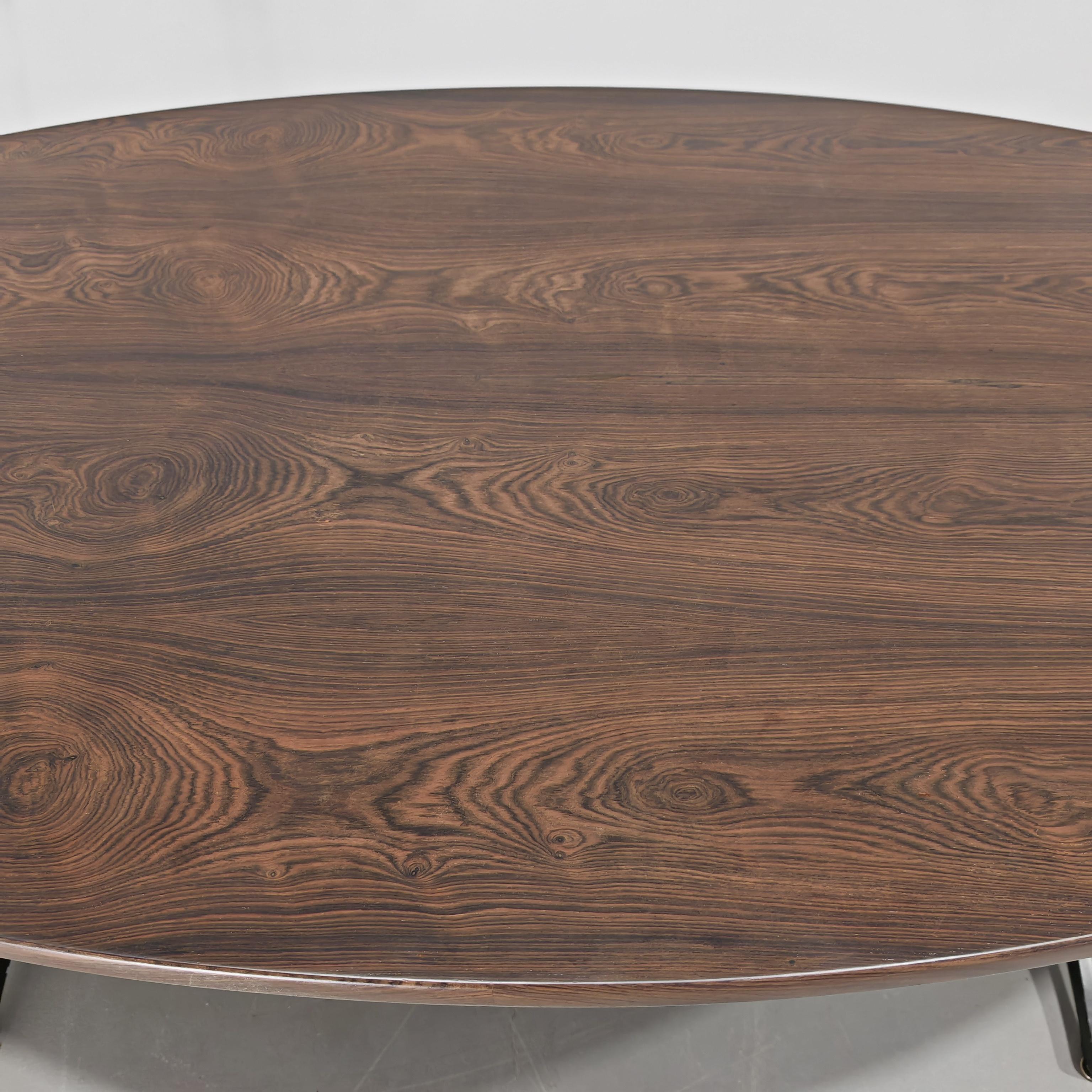 Autre Table à plateau en bois et base en métal par George Nelson pour Herman Miller 1960s en vente