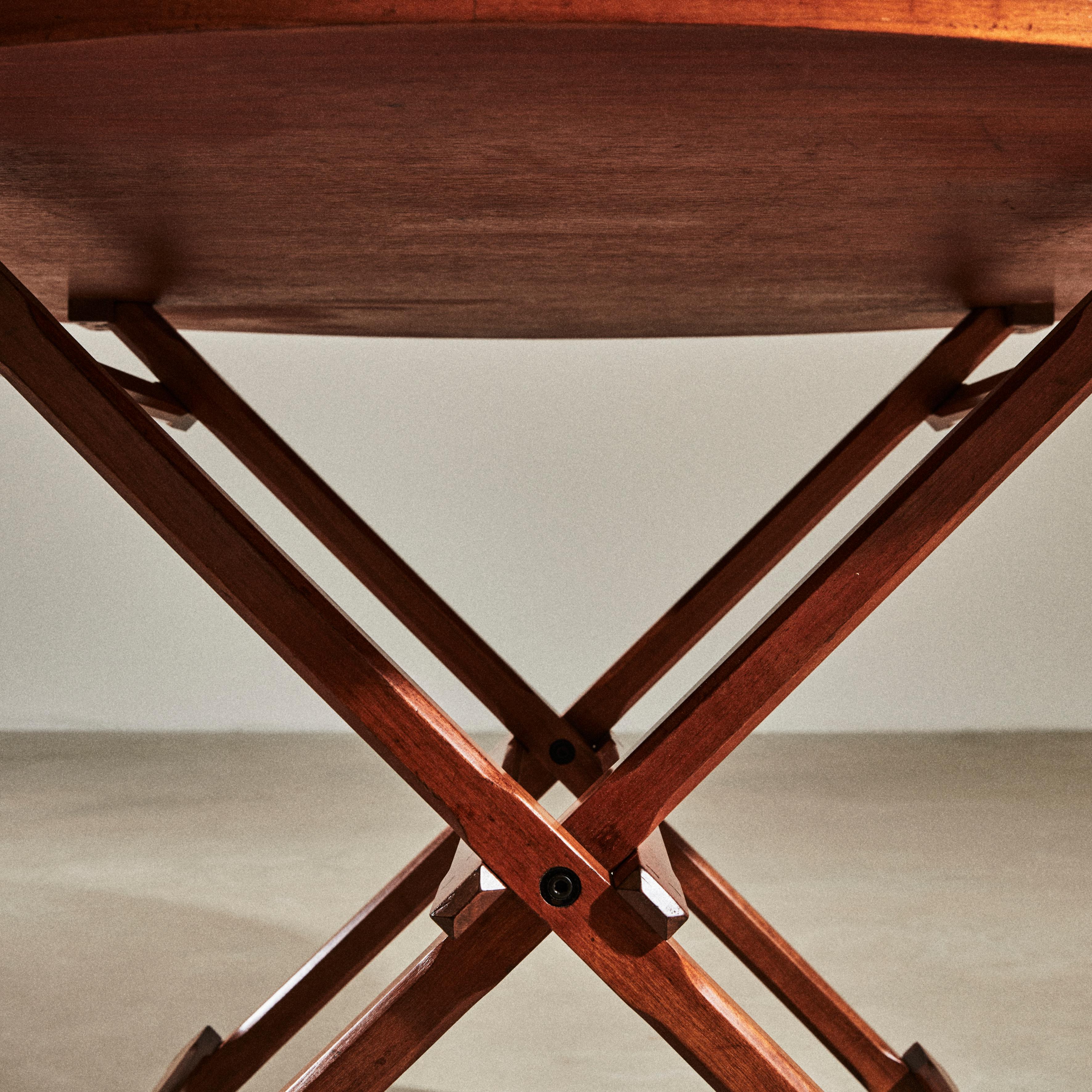 Tavolo pieghevole TL8 disegnato da Franco Albini e Franca Helg per Poggi In Good Condition For Sale In Milano, Lombardia