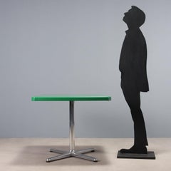 'Plano' table by Giancarlo Piretti for Anonima Castelli 1970s, green square