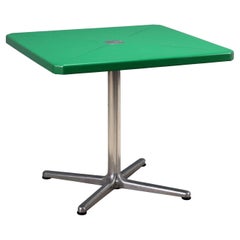 'Plano' table by Giancarlo Piretti for Anonima Castelli 1970s, green square