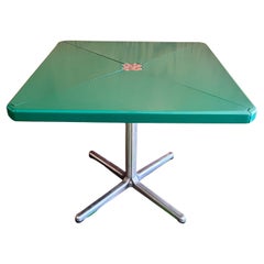 Tavolo Plano made in italy verde Giancarlo Piretti per Anonima Castelli, 1970s