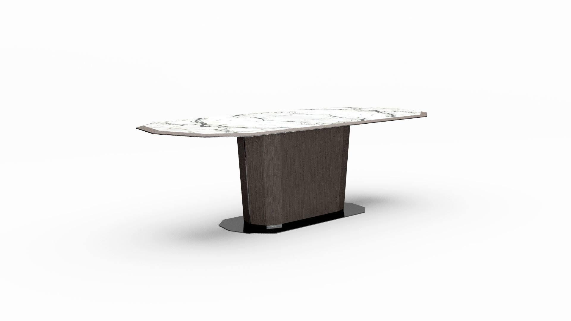 In the context of interior design, a marble or glass dining table is not just a piece of furniture but becomes the centerpiece of the entire home, an element that invites gathering, sharing, and celebrating the moments experienced around it.
It is