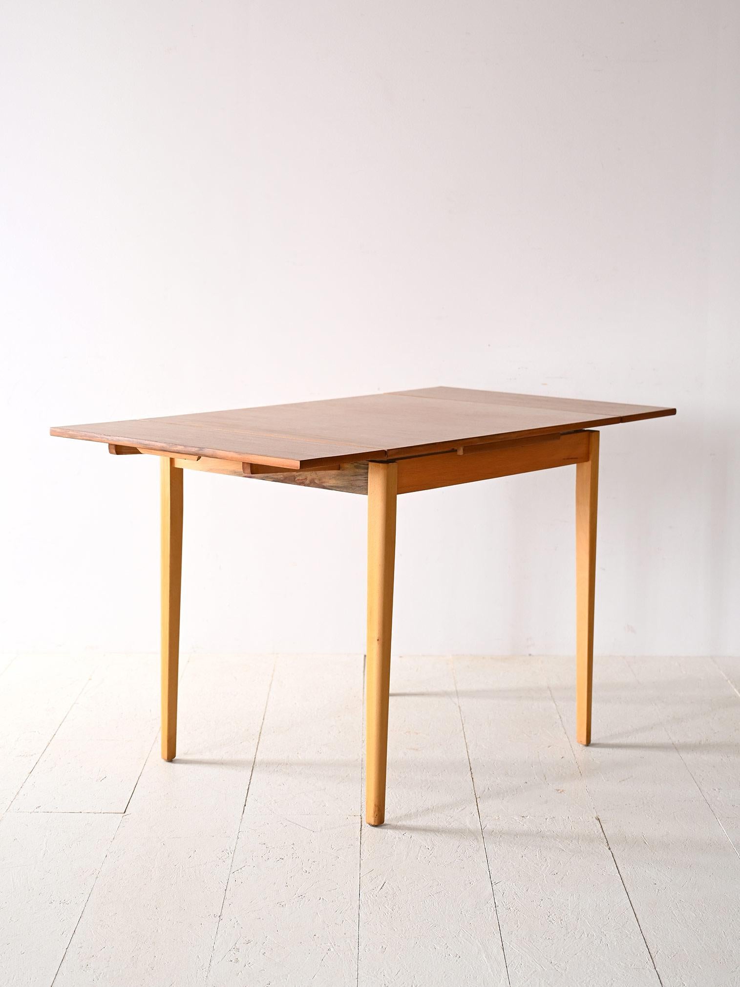 Mid-20th Century Square extendable table For Sale