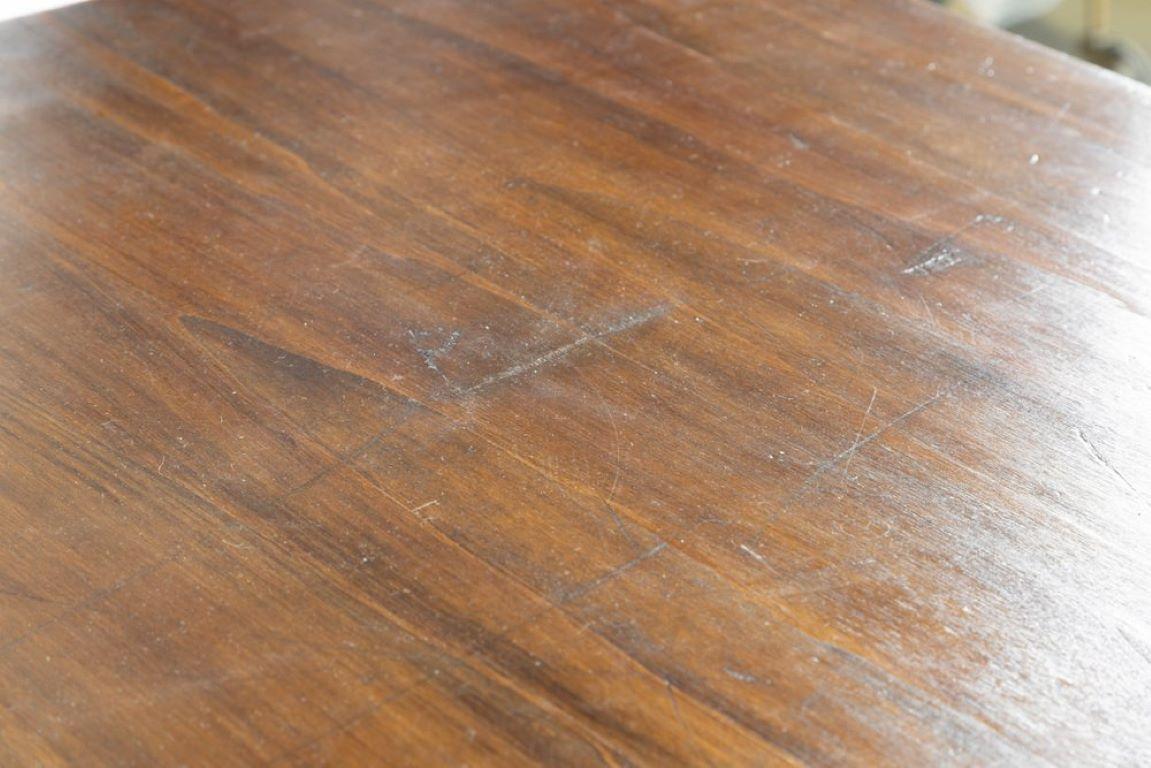 Tavolo quadrato legno e ottone  Gio Ponti pour Cassina anni 50 en vente 1