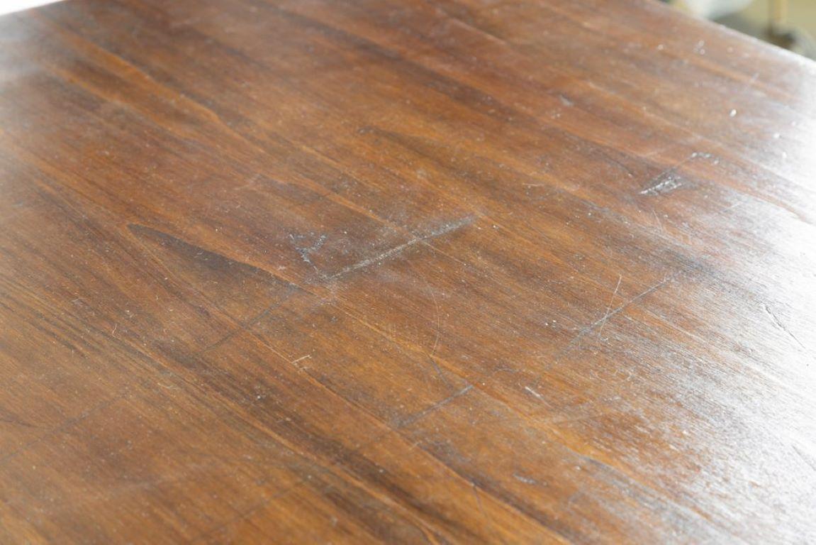 Mid-20th Century Tavolo quadrato legno e ottone  Gio Ponti per Cassina anni 50 in vendita