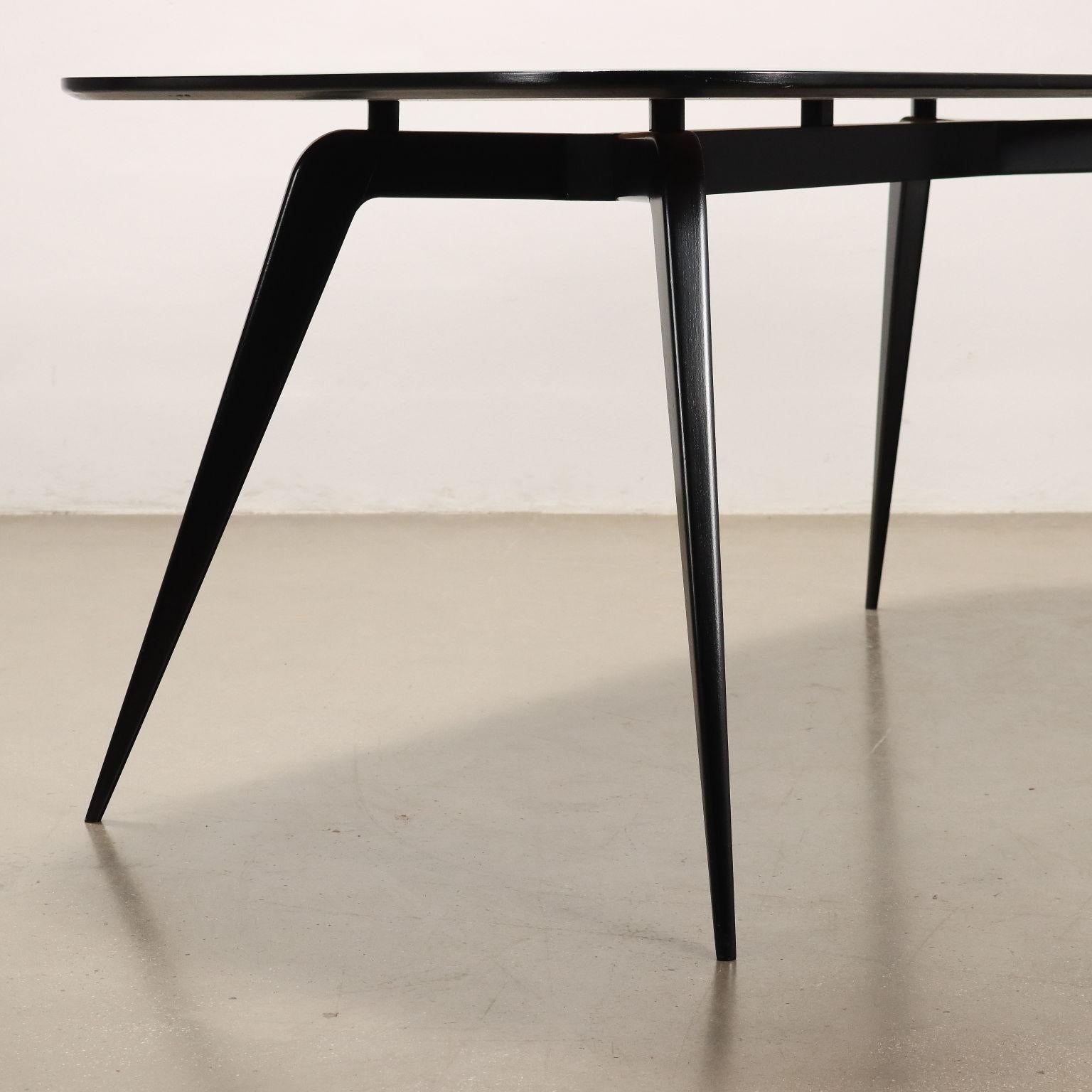 Elegant rectangular table 1950s In Excellent Condition For Sale In Milano, IT