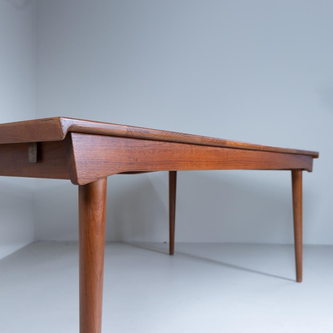Tavolo rettangolare estensibile in legno, Finn JUHL, 1950 in vendita 7