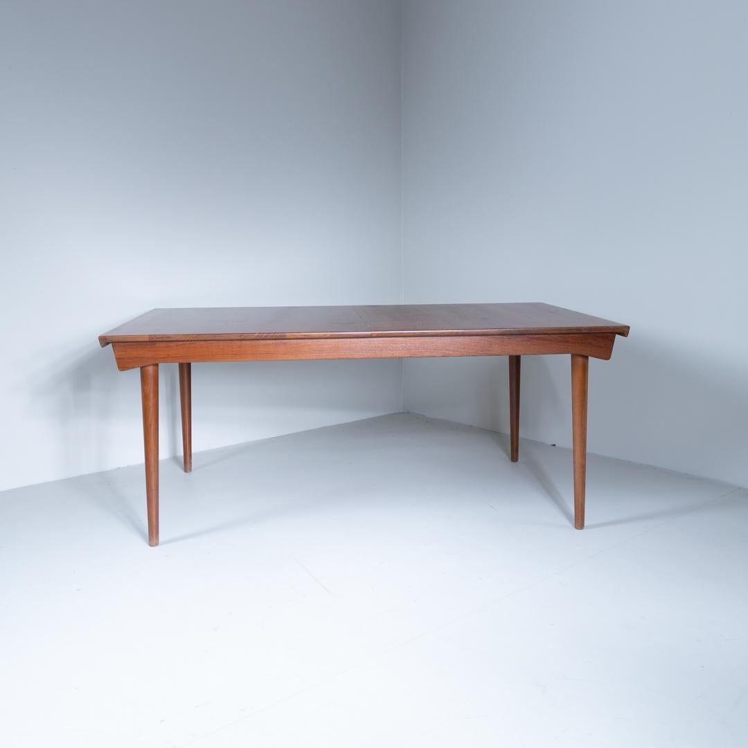 Tavolo rettangolare estensibile in legno, Finn JUHL, 1950 in vendita 2