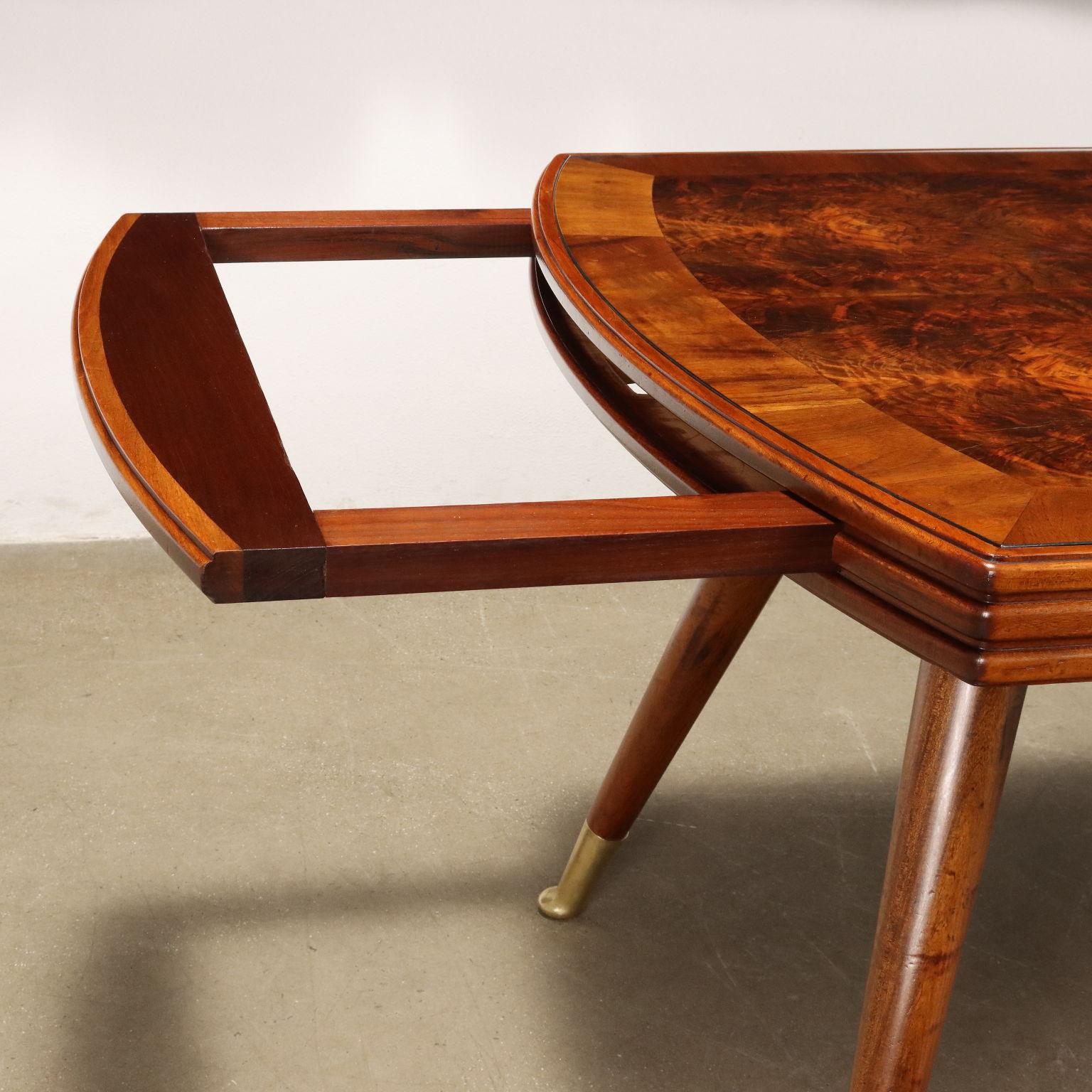 Rechteckiger Tisch aus gebeiztem argentinischem Buchenholz aus den 50er Jahren im Zustand „Hervorragend“ im Angebot in Milano, IT