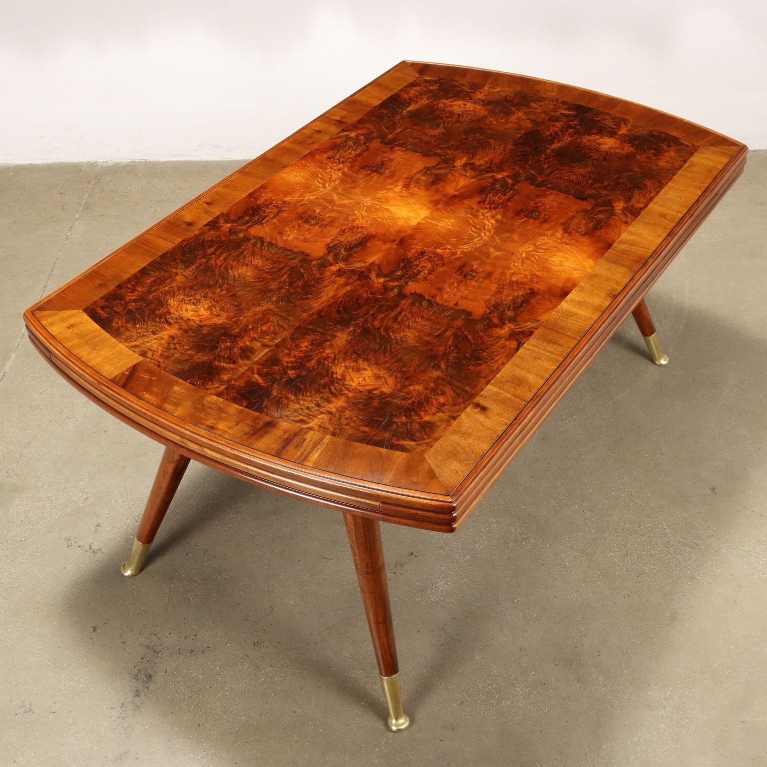 Argentine stained beechwood rectangular table 1950s For Sale 1