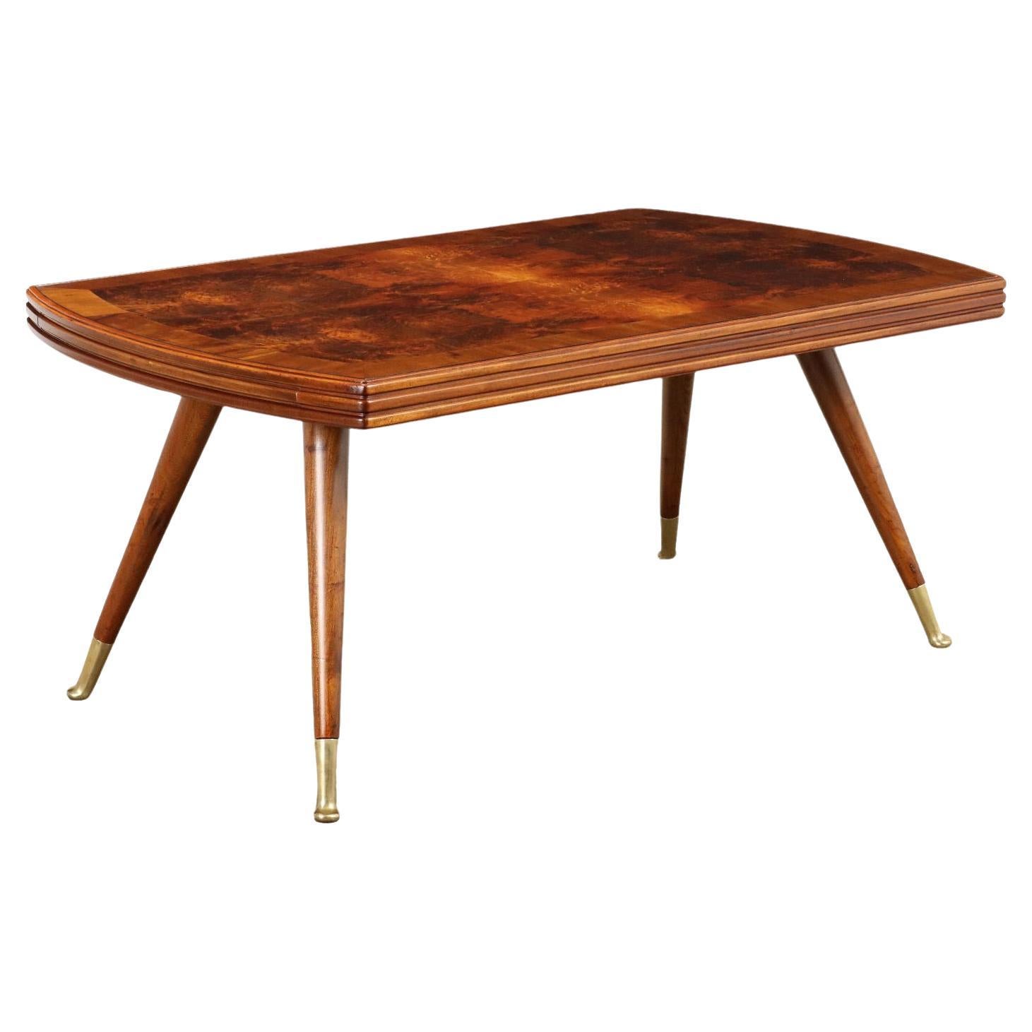 Rechteckiger Tisch aus gebeiztem argentinischem Buchenholz aus den 50er Jahren