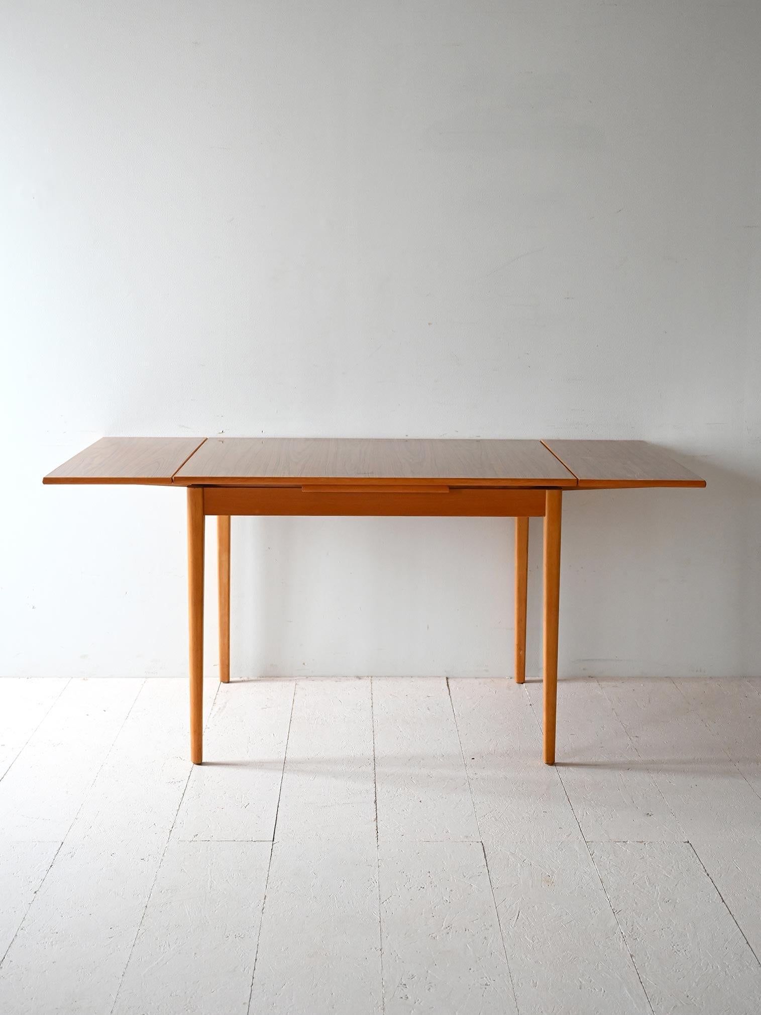 Scandinavian Modern Scandinavian teak and formica rectangular table For Sale