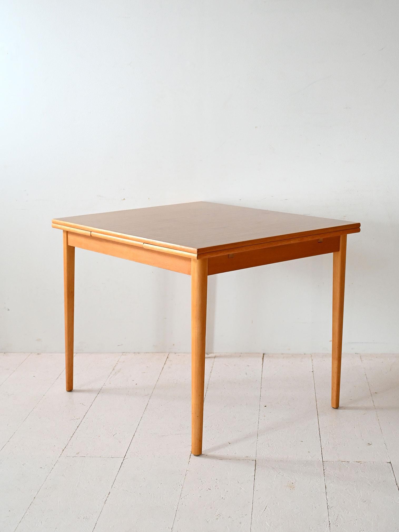 Mid-20th Century Scandinavian teak and formica rectangular table For Sale