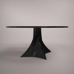 Tavolo rotondo contemporaneo in Marmo Black Marquina by Carcino Design