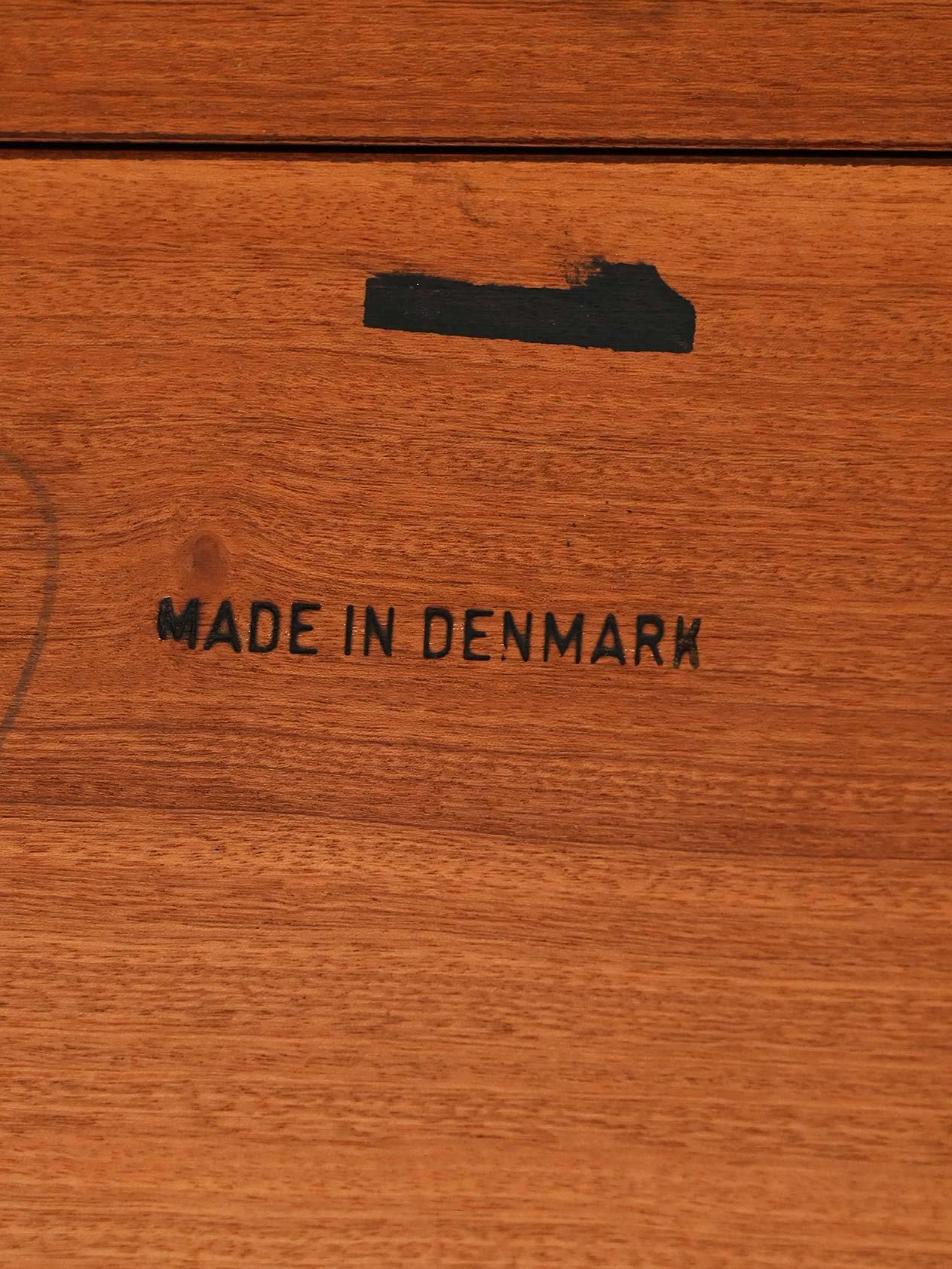 Bois de rose Tavolo rotondo danese in palissandro anni '50/'60 en vente