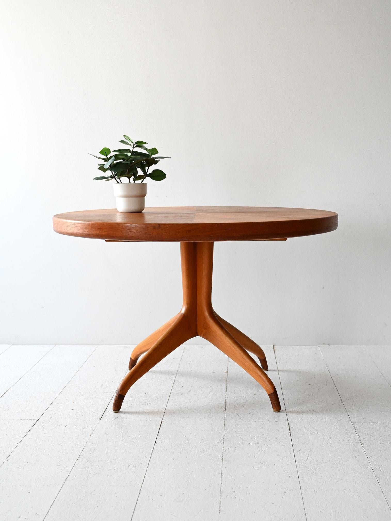 Mesa redonda extensible de los años 50 de David Rosén en Bueno estado para la venta en Brescia, IT