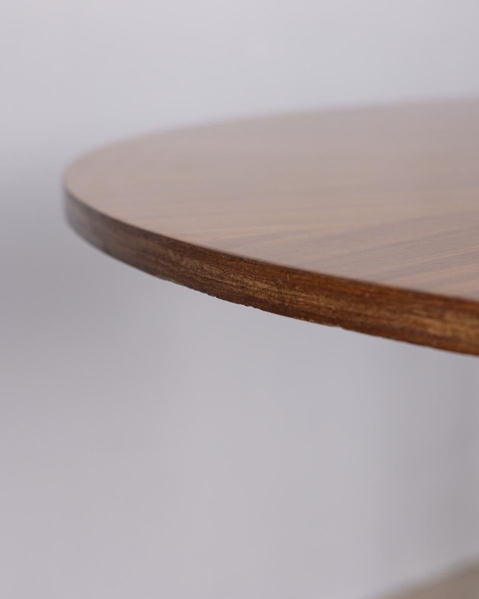 Table ronde en bois vintage des années 1960 conçue par Carlo Ratti pour Lissoni en vente 5