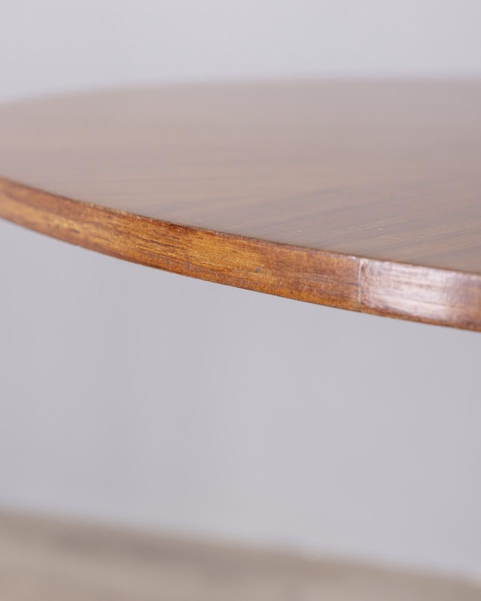 Table ronde en bois vintage des années 1960 conçue par Carlo Ratti pour Lissoni en vente 2