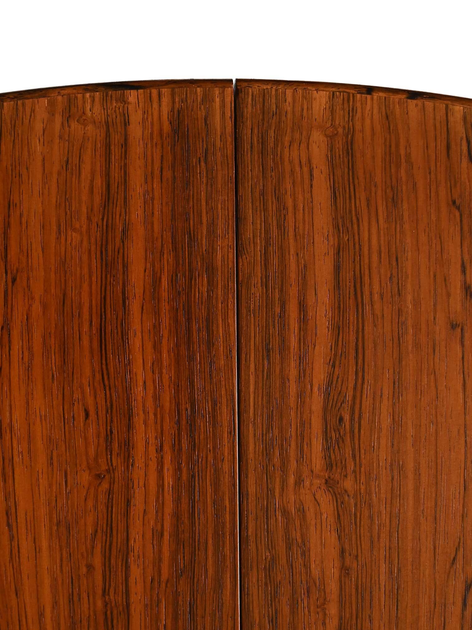 Tavolo rotondo vintage scandinavo in palissandro For Sale 6