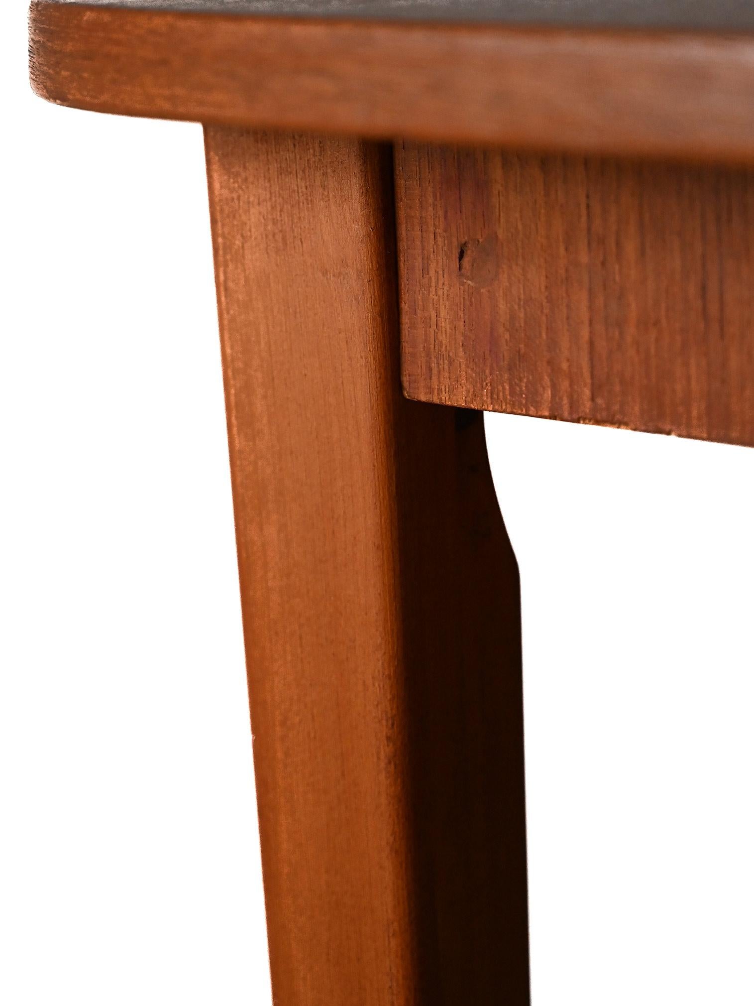 Formica Table à rallonge scandinave des années 60 de style danois en vente
