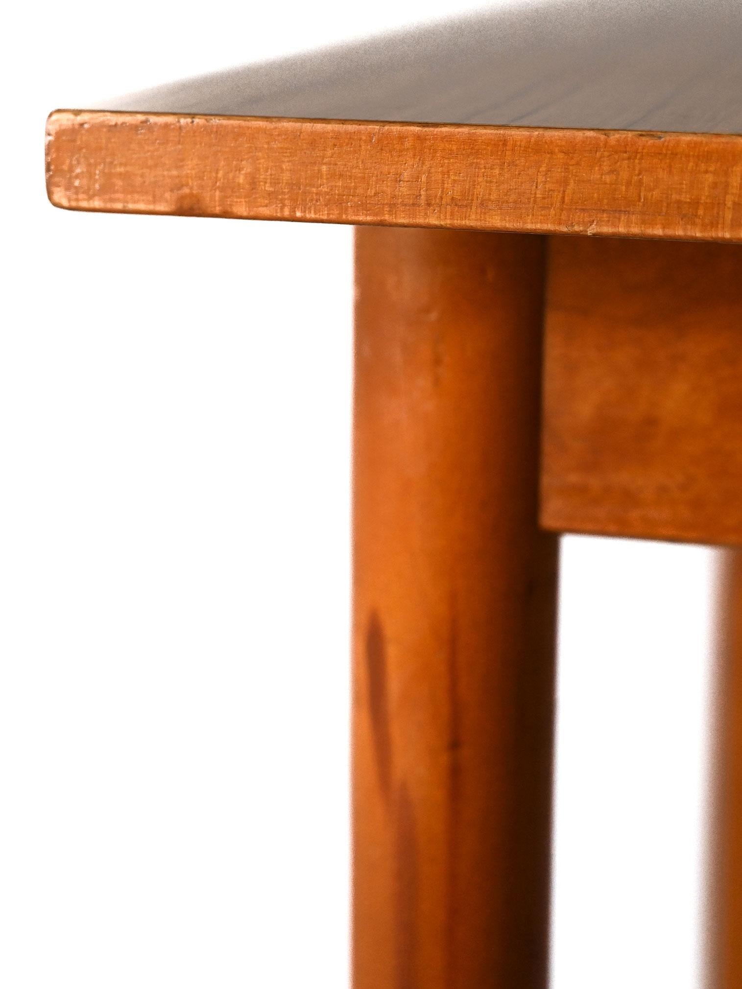 Mesa extensible escandinava años 70 - tablero de formica con tablero Fórmica en venta