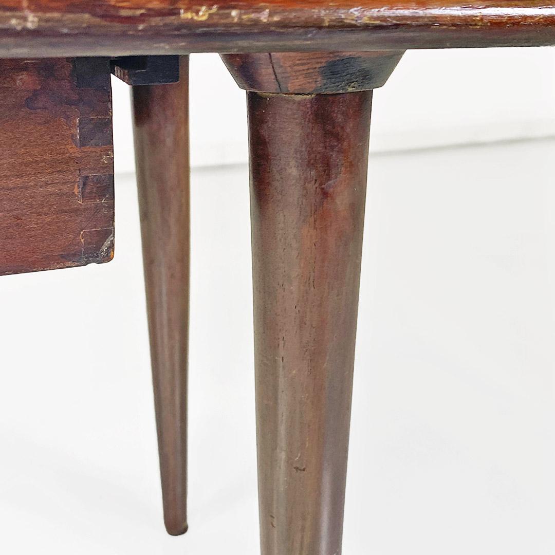 Scandinavian mid-20th-century wooden table with central drawer, ca. 1960. For Sale 6