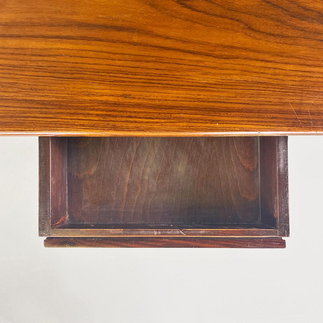 Scandinavian mid-20th-century wooden table with central drawer, ca. 1960. For Sale 9