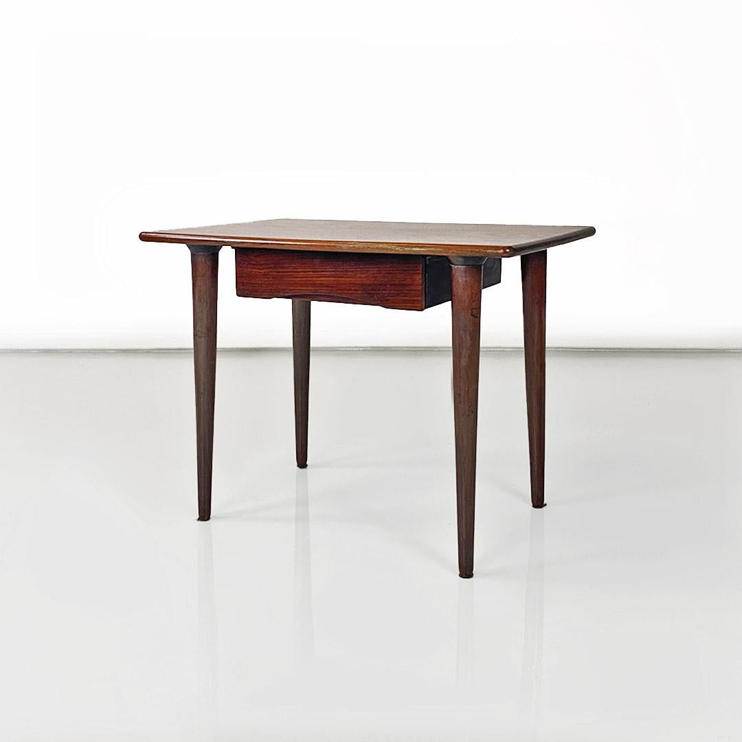 Mid-20th Century Scandinavian mid-20th-century wooden table with central drawer, ca. 1960. For Sale