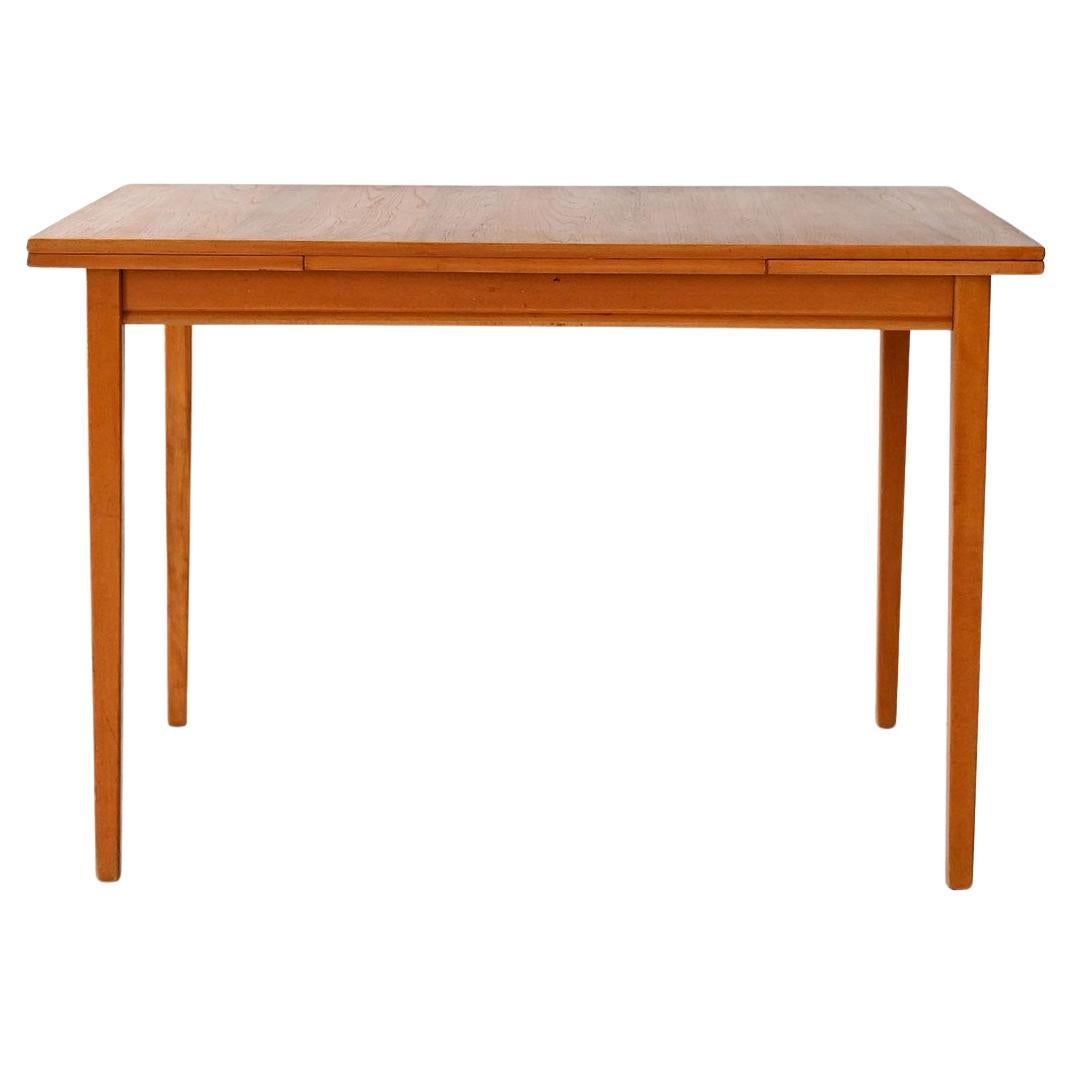 Tavolo scandinavo vintage allungabile in teak anni ’60