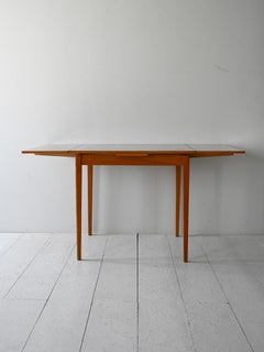 Scandinavian vintage Edsbyverken extendable table with formica top