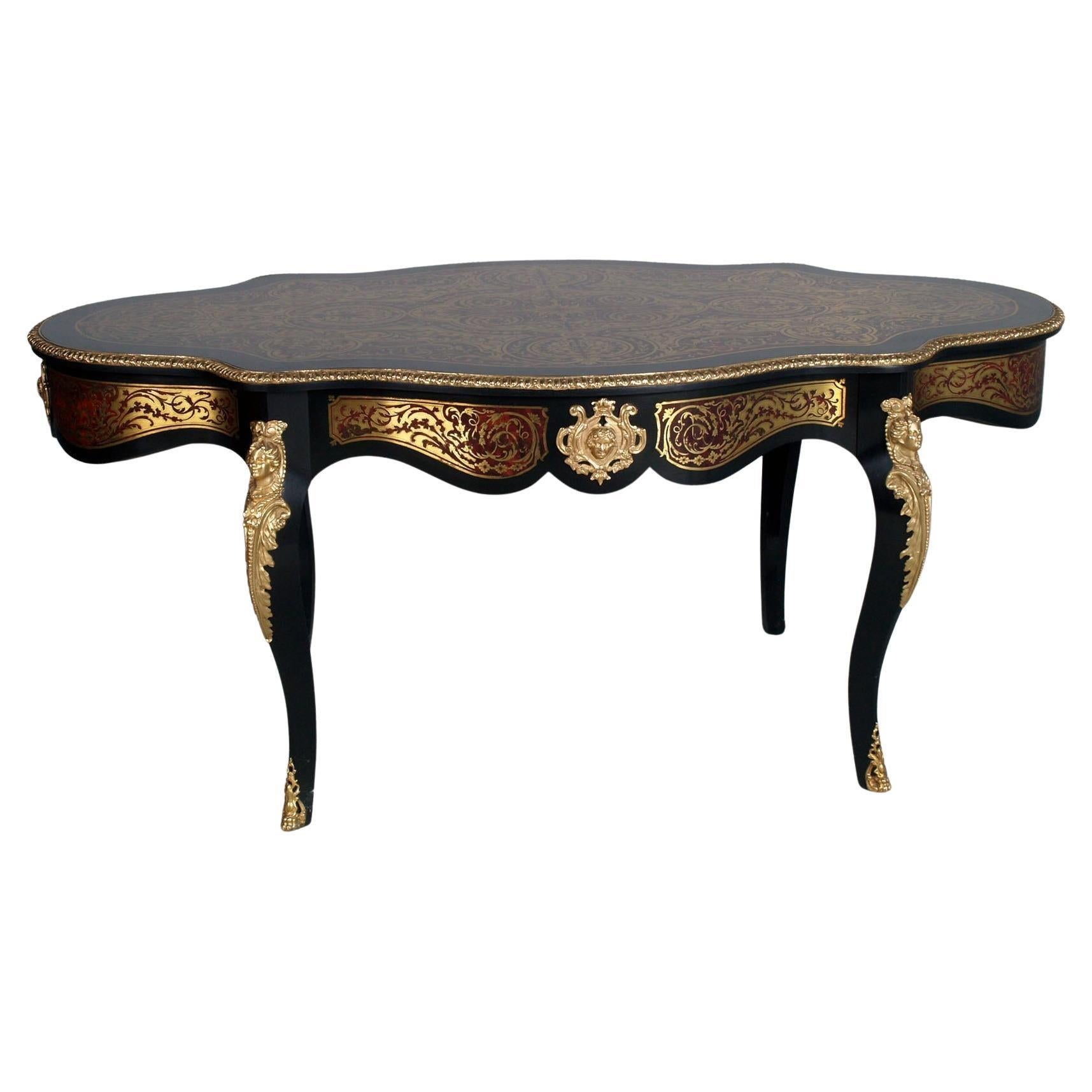 Scittoio-Tisch, Barock, Boulle, Frankreich, 19. Jahrhundert, venezianisches Landhaus (19th Century) im Angebot