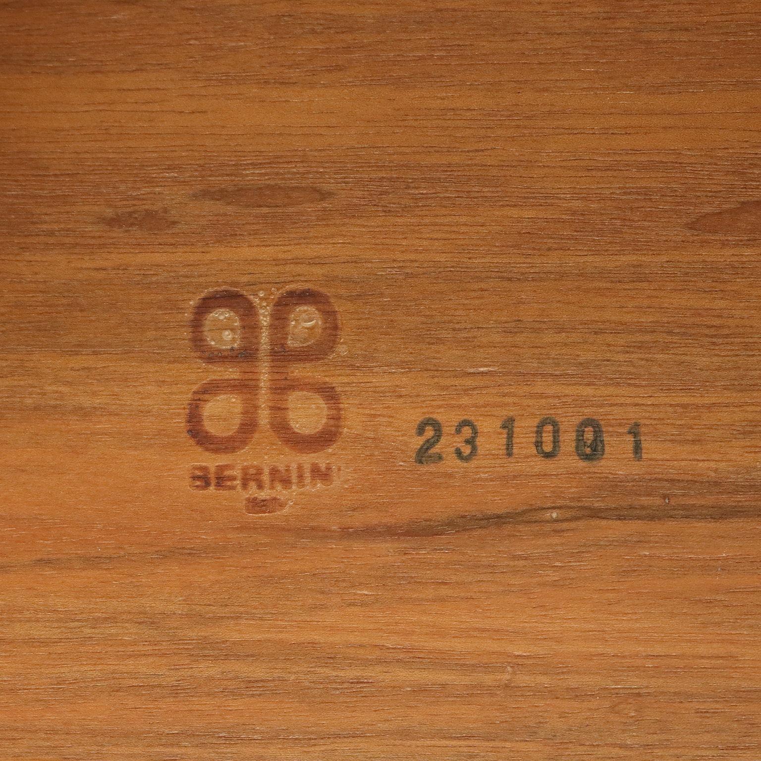 Carlo Scarpa for Bernini 'Scuderia' table in walnut, 1970s 2