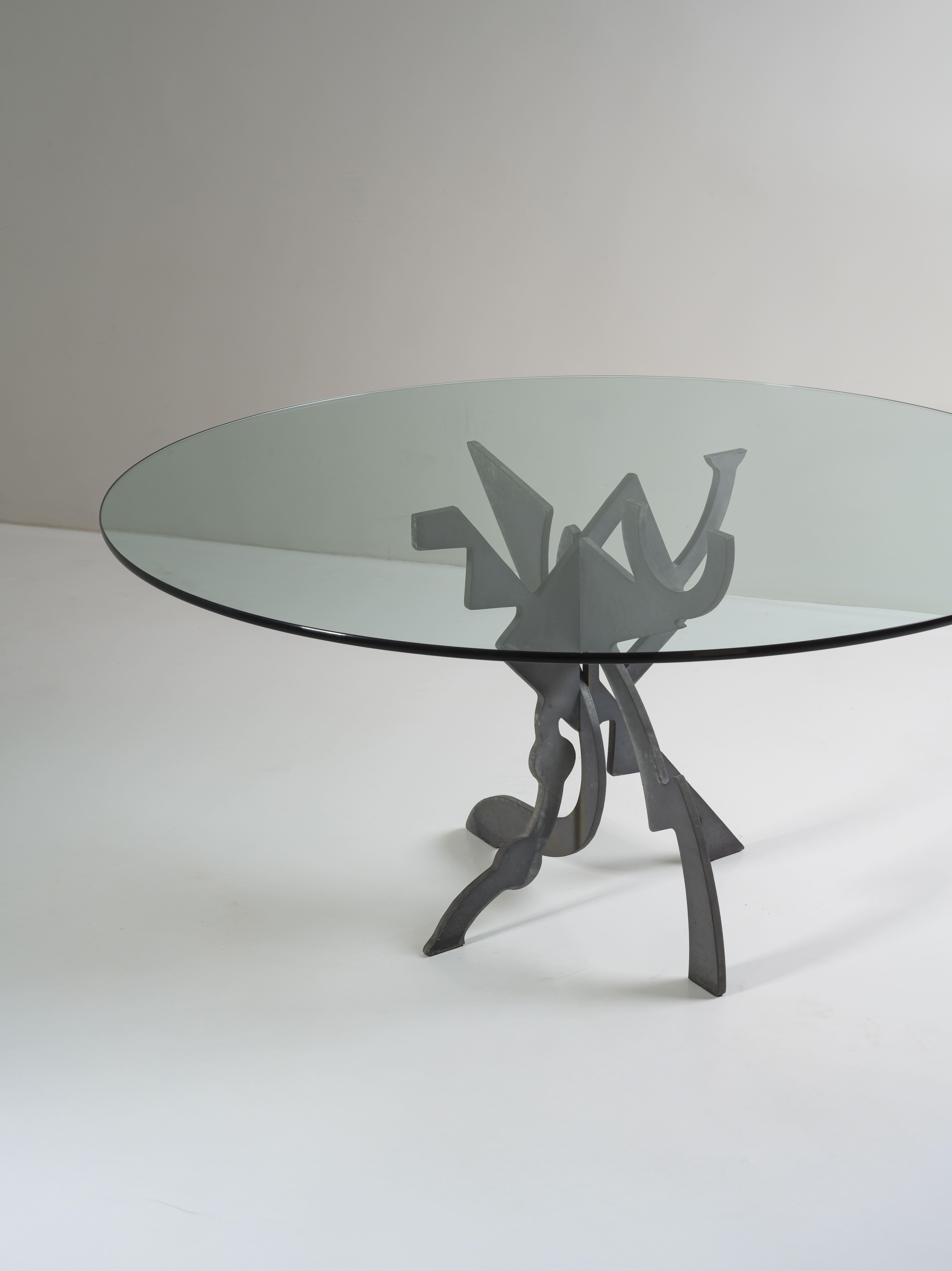 Powder-Coated Table Sculpture Pucci De Rossi 