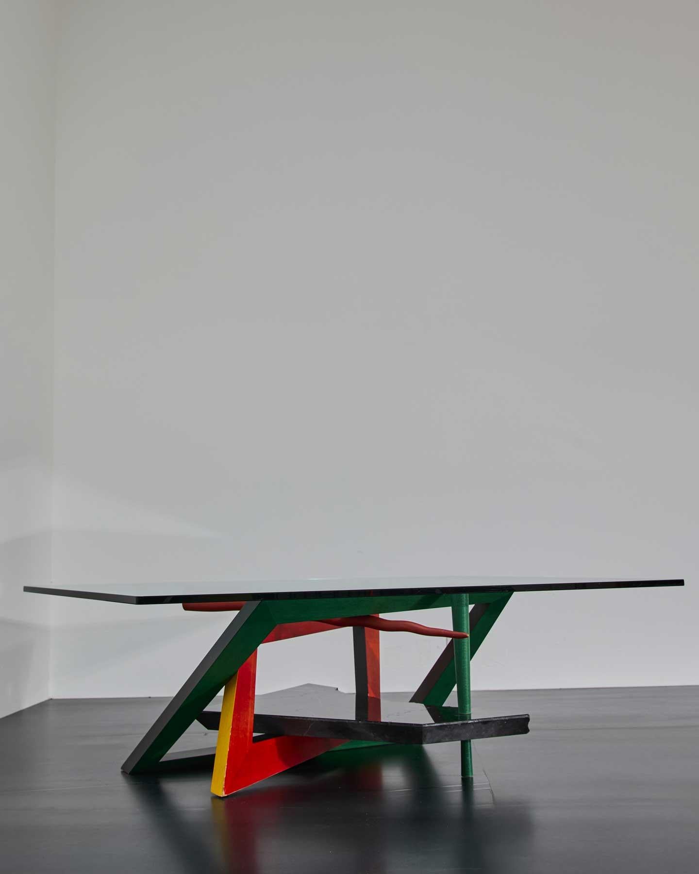 French Tavolo scultura su disegno di Maurice Barilone in vendita