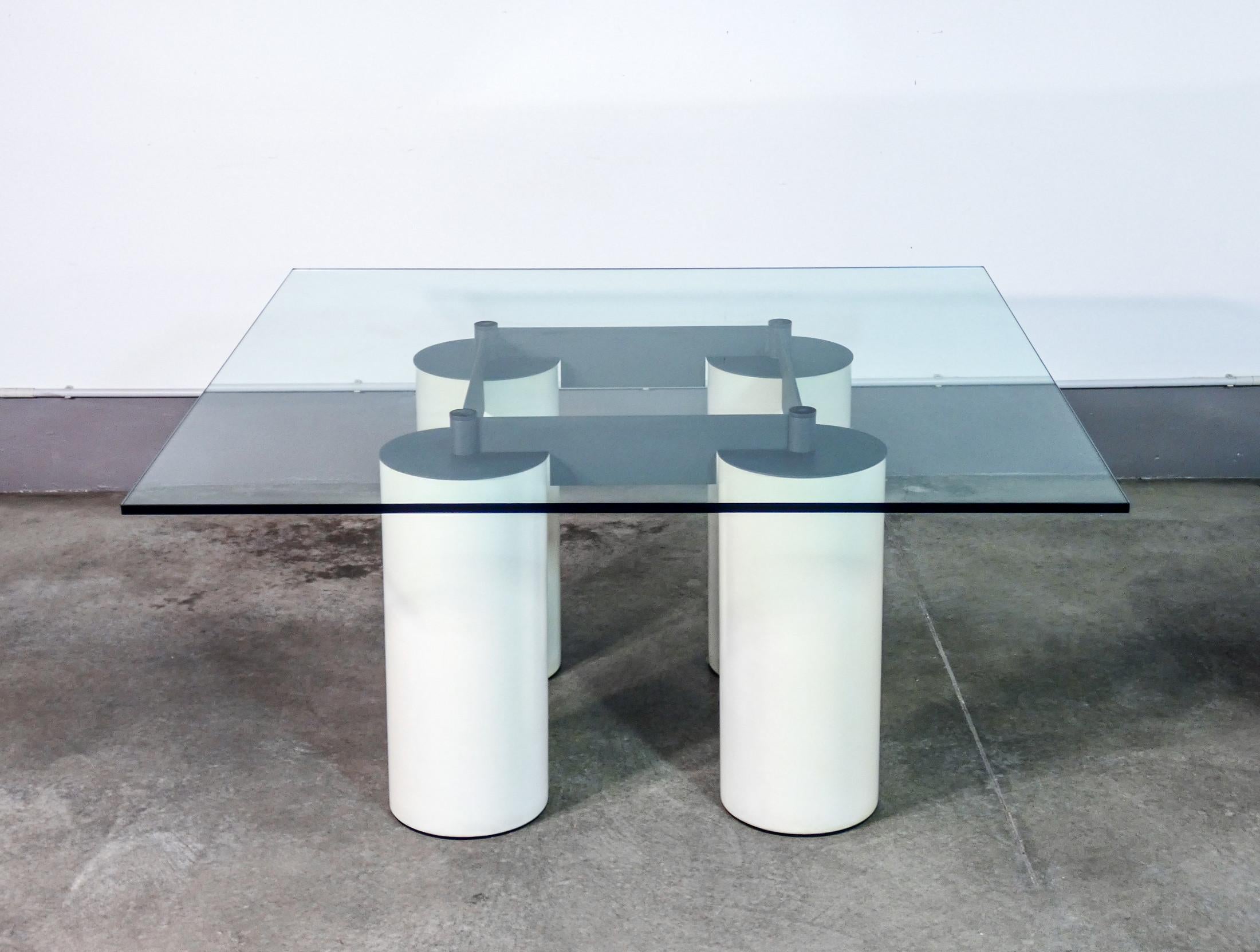 Mesa 'Serenissimo' diseño Lella & Massimo VIGNELLI para ACERBIS. Italia, años 80 en Bueno estado para la venta en Torino, IT