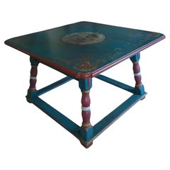 Antique Tavolo tirolese dipinto, '800