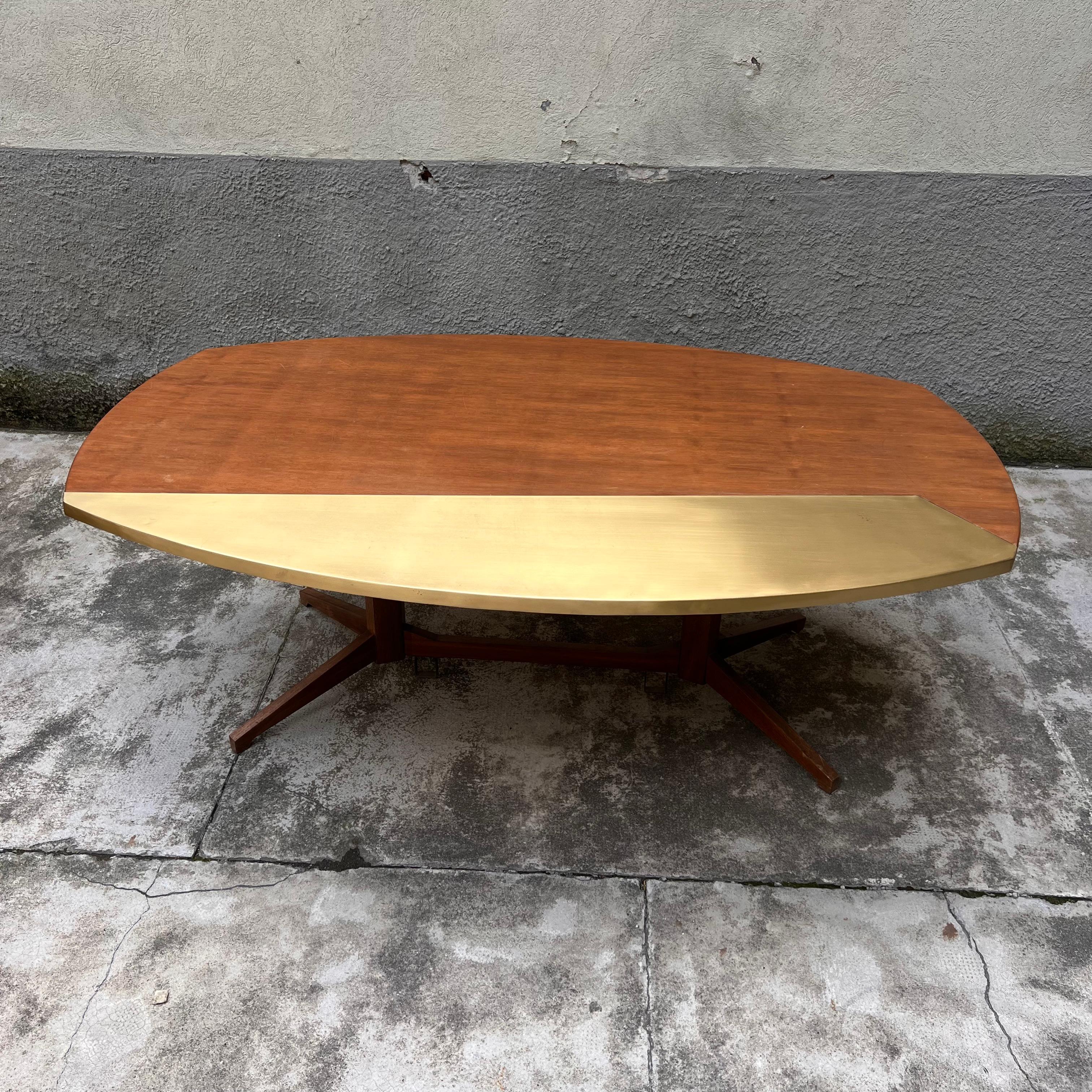 Mid-Century Modern Table TL22 - Franco Albini pour Poggi avec l'intervention artistique de Alberto Tonni en vente